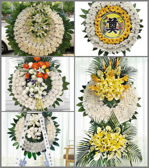 湖北黄冈市黄梅县大河镇永安村花圈速递